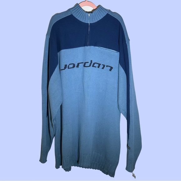 Jordan Men's sweater mock zipper neck knit fleece  NWT 3XL warm and comfortable - Picture 1 of 13